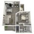 A1 Renovated  floor plan featuring 1 bedroom 1 bathroom