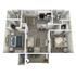 B2 Upgrade floor plan featuring 2 bedrooms 2 bathrooms