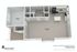 Modern floor plan of Carl's Corner Apartments in Winchester, Virginia featuring 1 bedroom and 1 bath with a spacious open living area and sleek kitchen layout.