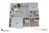 Modern 3D floor plan of Carl's Corner Apartments showcasing a spacious 2-bedroom, 2-bathroom layout in Winchester, Virginia, featuring an open living area and convenient laundry space.