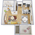 Charming 3D floor plan showcasing an open-concept living and dining area, modern kitchen, and a spacious balcony.
