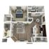 Inviting 3D floor plan featuring a cozy bedroom, modern kitchen with breakfast bar, and spacious living area with a fireplace, ideal for comfortable living.