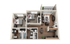 2x2 Floor Plan