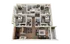 4x4 Maroon Floor Plan