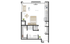 The Knoll Dinkytown S3 Studio Floor Plan Image
