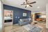 Living Room, Kitchen, Bedroom