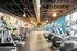 Vibrant and modern gym featuring top-of-the-line fitness equipment and colorful graffiti-style wall art, offering a unique workout experience.