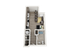 Modern 3D floor plan featuring an open kitchen, cozy living area, and a spacious bedroom with adjacent bathroom and laundry space.