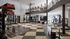 Modern gym facility with state-of-the-art fitness equipment, a mezzanine level, and stylish decor, perfect for fitness enthusiasts.