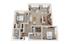 View at Legacy Oaks 2E Standard Floor Plan