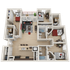 High View 4x4 Standard Floor Plan