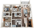 Madera C2 3x3 Floor Plan