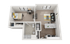 Greene Crossing 1x1-3 Annex Floor Plan