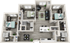 The Flats at Carrs Hill 3x3 Premium Floor Plan