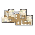 River Club Apartments 4x4 Deluxe Floor Plan