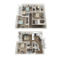 The Collective at Clemson 4x4.5 Premium Floor Plan