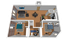 The Warehouse 2x1 Floor Plan