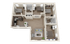 The Edition on Rosemary Bungalow B 4x2 Floor Plan