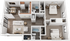 Colonial Village 2x2 B Floor Plan