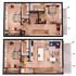 Midtown Auburn 3x3 Cottage B Floor Plan
