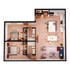 Midtown Auburn 2x2 Loft C Floor Plan