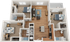 The Park on Morton 3x3 Balcony Floor Plan