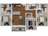 The Nest at 4955 3x3 Floor Plan
