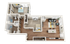 The Knoll Dinkytown B6 2x2 Floor Plan