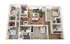 The Knoll Dinkytown D3 4x4 Floor Plan