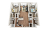 The Knoll Dinkytown B4 Floor Plan Image