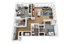 The Bridges Dinkytown B11 2x2 Floor Plan