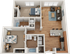 The Park on Morton 2x2 Floor Plan