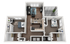 Cabana Beach San Marcos 2x2 Floor Plan Image