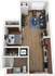 The Bridges Dinkytown S5 Studio Floor Plan