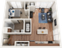 The Knoll Dinkytown A2 Floor Plan