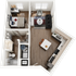Signature at Varsity A2 1 Bedroom Floor Plan