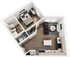 Signature at Varsity A4 1 Bedroom Floor Plan