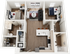Signature at Varsity B1 2 Bedroom Floor Plan