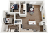 Signature at Varsity B2 2 Bedroom Floor Plan
