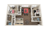 Elegant 3D floor plan showcasing a modern apartment with two cozy bedrooms, an inviting open-concept living and dining area, and a sleek kitchen with a breakfast bar.