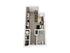 Modern open-concept floor plan with a cozy bedroom, spacious living area, sleek kitchen, and convenient bathroom layout.