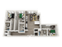 Modern 3D floor plan showcasing 3 bedrooms, a stylish open living room, kitchen with breakfast bar, and two bathrooms, featuring natural light and efficient layout.