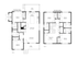 Spacious two-story floor plan for 616 Royal Street, Raleigh, featuring three bedrooms, open-concept kitchen, dining area, living room, and sitting area/loft, with two porches enhancing outdoor living.