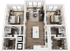 The Gathering at UC 2 Bedroom Floor Plan B