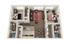Inviting 3D floor plan showcasing a modern apartment with two cozy bedrooms, two sleek bathrooms, a stylish open-concept living and dining area, and a contemporary kitchen with a breakfast bar.