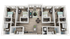 Modern 3D floor plan showcasing four cozy bedrooms, a central living area, sleek kitchen, and multiple bathrooms, ideal for spacious living.