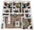 The Province Greensboro 4x4 Cottage Floor Plan