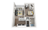 Greene Crossing 1x1-1 Flats VIP Floor Plan