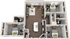 The Avenue at Norman 3 Bedroom Flat Floor Plan