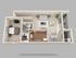 COLUMBIA C - 1 BED, 1 BATH - 814 SF